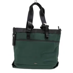 【未使用級】ラコステ　トートバッグ　ロゴ型押し　PVC グリーン　A4可能 LACOSTE / ラコステ （メンズ） トートバッグ（条件：グリーン系