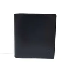 未使用 ポールスミス 財布 レザー 二つ折り ブラック コンパクト 小銭入れ付