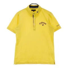 サイズ：L CALLAWAY キャロウェイ  半袖ポロシャツ  イエロー系 [240101457717] ゴルフウェア メンズ ストスト