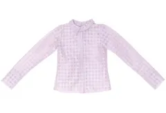 【新品】ドールアクセサリー AZO2用 The luxual シアーチェックブラウス(パープル)のサムネイル