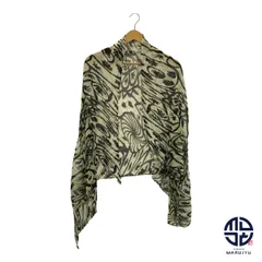 PLEATS PLEASE ISSEY MIYAKE プリーツプリーズ イッセイミヤケ 白黒黄緑 ホワイト ブラック グリーン スカーフ ストール アパレル 小物