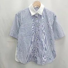 ◇ ⊂◎ UNIQLO ユニクロ JW ANDERSON 半袖 シャツ サイズS ブルー ホワイト メンズ E  【1502200011675】