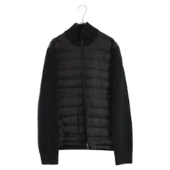 MONCLER (モンクレール) CARDIGAN TRICOT ニット切り替えジップアップジャケット ブラック G20919B50700のサムネイル