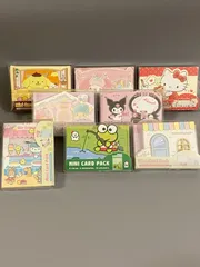 サンリオ ミニカードパック キティ プリン クロミ シナモロール マイメロ キキララ ケロッピ ポチャッコ