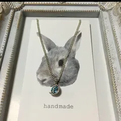 ハンドメイド　月夜に輝くネックレス