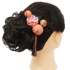 髪飾り 成人式 つまみ細工 振袖 前撮り 袴 花 浴衣 夏祭り 花火大会 3点セット ピンク 浴衣 かんざし 卒業式 フォーマル 髪型 No.9-3811