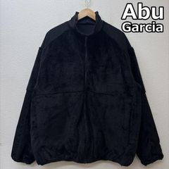 USED 古着 ジャケット、上着 ジャンパー、ブルゾン Abu Garcia アブガルシア REVERSIBLE MIL TRUCK JACKET リバーシブル ミル トラック フリース ジャケット 黒 ブラック