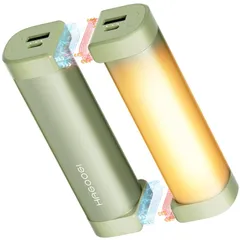 HAGOOGI (ハゴオギ) 充電式カイロ 360°全面発熱 3秒急速発熱 3階段温度調節 電気カイロ モバイルバッテリー機能 大容量 クリスマスプレゼント 10000mAh 14時間連続発熱可能 【新型磁気式/分離式設計】 小型 超軽量 持ち運びやすい