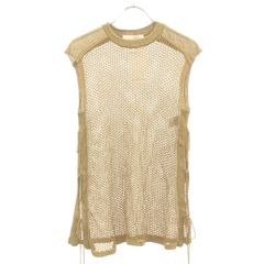 mame kurogouchi マメ クロゴウチ 20SS ノースリーブラメニットトップス MM20SS-KN067 ゴールド 1