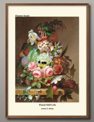 1-9667 ポスター アート おしゃれ 絵画 インテリア 花の香りシリーズ オリジナル商品 James C. Sharp A3サイズ 北欧 イラスト マット紙 艶消し アートパネル 額 フレーム デザイン 壁掛け 