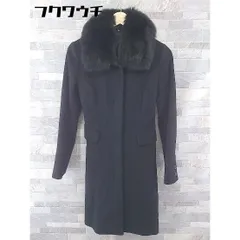 ジャスグリッティ✨フォックスファー付ジャケット アンゴラ混 ブラック サイズ1 全2色【FINE CREEK&CO/ファインクリークアンドコー】2025SS「D