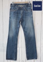 日本製　BLUE BLUE ブルーブルー　y2k　デニムパンツ　セミブーツカット　サイズ 28