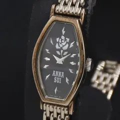 美品　限定モデル ANNA SUI ブラックローズ時計　アナログ 2025年最新】ANNASUI 時計 バラの人気アイテム - メルカリ