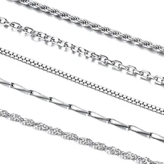 【迅速発送】Silvora シルバー925 ネックレス チェーン レディース フレンチロープチェーン 細め 長さ45～70cm (45cm) 幅1.3mm アクセサリー