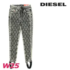 新品・未使用 ディーゼル DIESEL [W25L30] ジーンズ デニム パンツ トレンカ レディース ヴィンテージ加工 キルティング切替 美ストレッチ スーパースキニー D-DUCT-FS