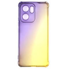 OPPO Reno13 A ケース グラデーション 耐衝撃 ソフト ケース 【Color】ブラック・ゴールド