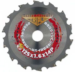 【硬質窯業系サイディング用 チップソー】トリプルダイヤソー 125×14 1枚