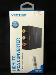 （469）VENTION HDMI-RCA コンバーター 720/1080P ブラック HDMI to AV 変換 (AEEB0)