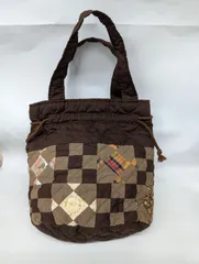 ハンドメイド　パッチワーク巾着トートバッグ