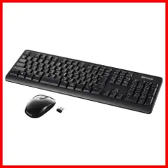 【迅速発送】バッファロー BUFFALO ワイヤレス 無線 フルキーボード 静音マウス セット 高耐久 電池長持ち リモート テレワーク 疲れにくいデザイン 簡単接続 安心サポート BSKBW125SBK