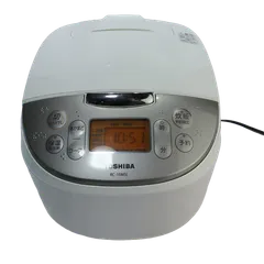【中古】TOSHIBA東芝　ジャー炊飯器　RC-10MSL（ホワイト）　5.5合炊き　手軽においしく炊き上げるマイコンタイプ