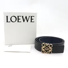 LOEWE アナグラムレザーベルト ブラックのサムネイル