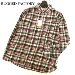 【新品 未使用】 RUGGED FACTORY ラギッドファクトリー 秋冬 長袖 ボタンダウン チェック柄 ネル★ シャツ Sz.XL　メンズ