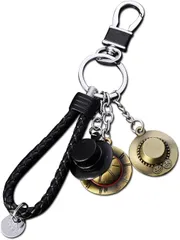 [Morydovs] 3D 合金 キーホルダー for ワンピース 悪魔の実 麦