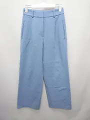 ◇ PLST プラステ ウエストゴム くすみカラー ワイドパンツ サイズS ブルー系 レディース P  【1404250012254】
