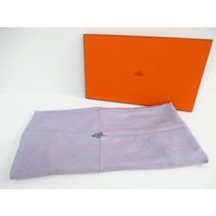 HERMES エルメス ロサンジュGM ストール パープル ▼SB3989
