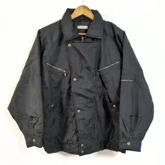 (^w^)b RIMUNASU リムナス 80s 90s ビンテージ 昭和レトロ 中綿 ジャケット ブルゾン シンプル かっこいい おしゃれ 多機能 ゆったり こなれ感 古着 大人スタイル カジュアル 大人コーデ レディース ブラック 黒 サイズM