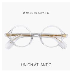 【新品】 ユニオンアトランティック メガネ ua3634-cl 日本製 unionatlantic 眼鏡 アミパリ amiparis レディース メンズ ラウンド 型 フレーム 丸メガネ クリア 透明 ダミーレンズ発送