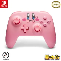 【任天堂ライセンス商品】PowerA ワイヤレスコントローラー for Nintendo Switch - 星のカービィ ほおばりNSGP0348JP-01　福岡倉庫