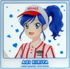 【中古】キャラカード 霧矢あおい 「アイカツ! 10th STORY ～未来へのSTARWAY～×ROUND1 描き下ろし ROUND1ver. トレーディングアクリルフォト」