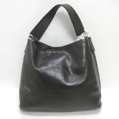 Q■伊製■ヒロフ/HIROFU 牛革レザー ショルダーバッグ/肩掛けハンドbag■ロシェ茶系/LADIES/34【中古】