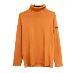 【超美品】キャロウェイ 長袖タートルネックシャツ オレンジ 微起毛 メンズ M ゴルフウェア Callaway