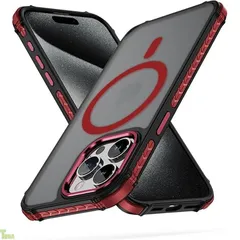 iPhone 15 pro ケース iphone ケース iPhone 15 pro ケース スマホカバー マット半透明 マグネット搭載 ワイヤレス充電 耐衝撃 指紋防止 滑り止め 米軍MIL規格・Magsafe対応 アイフォン15 pro 用カバー