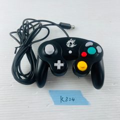 ◇K304【通電OK】ニンテンドーゲームキューブ NINTENDO GAMECUBE コントローラ スマブラブラック Wii WiiU対応 ブラック 黒 任天堂 ニンテンドー Nintendo 周辺機器 大乱闘 スマッシュブラザーズ スマブラ コラボ商品