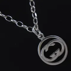 2023年最新】美品 GUCCI グッチ インターロッキングG ネックレス SV925 ...