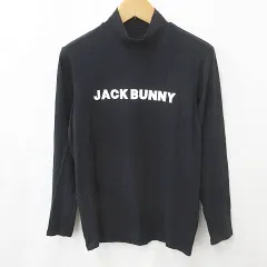パーリーゲイツ PEARLY GATES ジャックバニー Jack Bunny!! シャツ ゴルフ スポーツウェア 長袖 ハイネック モックネック 黒 ブラック 6