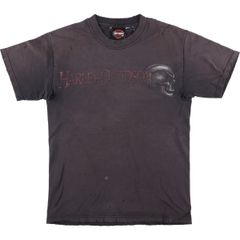 古着 ハーレーダビッドソン Harley-Davidson ドクロ柄 スカル柄 モーターサイクル バイクTシャツ USA製 メンズS相当/eaa585332
