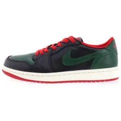 NIKE (ナイキ) WMNS AIR JORDAN 1 RETRO LOW OG BLACK AND GORGE GREEN CZ0775-036 ウィメンズ エアジョーダン1 ローカットスニーカー ブラック/グリーン US8.5/25.5cm