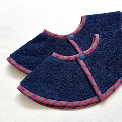 【赤ファミリア風チェック・ネイビー】タオルスタイ