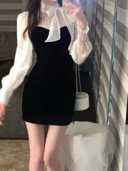 冬セール♡韓国♡キラキラチュールワンピース