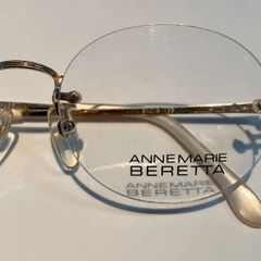 ANNE MARIE BERETTA（アニマリーベレッタ）ツーポイントフレーム　平面レンズ付きですのですぐご使用出来ます。メンテナンス済み