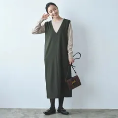 ☆ カーキ ☆ LL-3Lサイズ ☆ 選べる柄【前後２ＷＡＹ】ジャンパースカート ジャンパースカート レディース 秋 ジャンバースカート ワンピース 冬 秋冬 ロングスカート オールインワン 前後２WAYジャンパースカート ミディ丈 ミモレ丈 おしゃれ