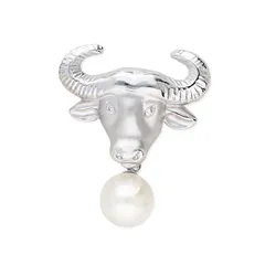 シルバーブローチ 新春パール レディース 彼女 女性 誕生日 プレゼント