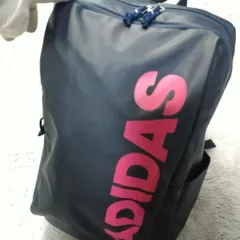 アディダス　adidas　バッグパック　黒色　ピンクロゴ入り　ほぼ未使用品