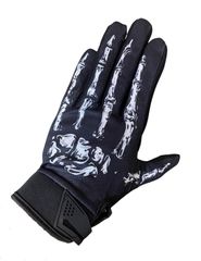 ハーレー スカルグローブ ドクロスカル 骸骨デザイン グローブ バイク用 滑り止め加工 3シーズン対応 男女兼用 L.XL 2サイズ ハーレー アメリカンスタイルに最適