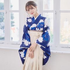 美品！ANDANTE 卒業式 袴セット ネイビー 古典ロマン 定価29160円
